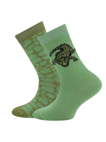 ewers 2er-Set Socken 2er Pack Krokodil in peppermint-lichen