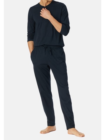 Schiesser Schlafanzug Hose Mix & Relax in Dunkelblau