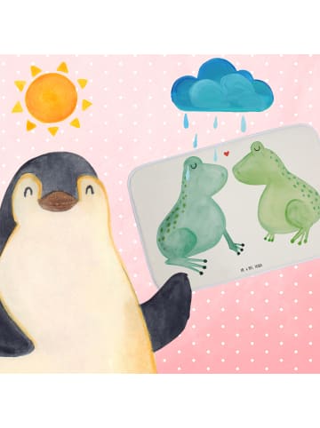 Mr. & Mrs. Panda Badematte Frosch Liebe ohne Spruch in Weiß