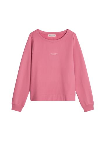 Marc O'Polo Sweatshirt relaxed garment-dyed in Berry Rose