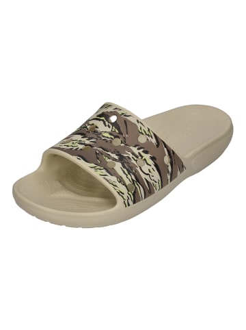 Crocs Pantoletten Classic Printed Camo Slide in natur