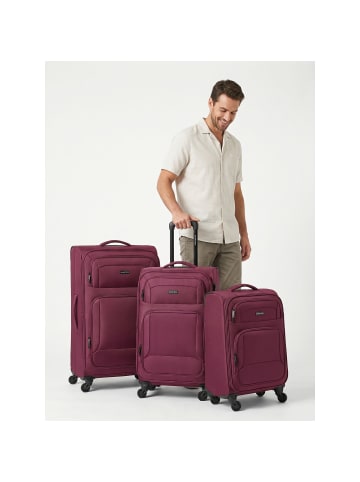 Smartbox Edition 04 4 Rollen Kofferset 3-teilig mit Dehnfalte burgundy