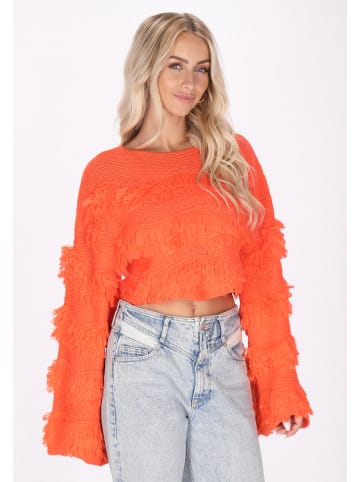 IZIA Damen Pullover in Orange