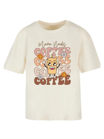 F4NT4STIC Tee Mothers Day Coffee Lover Mom in Whitesand