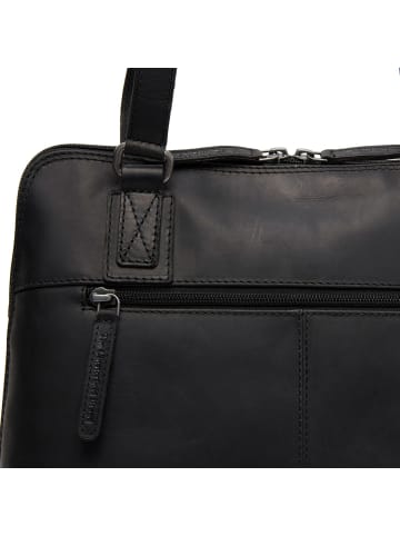 The Chesterfield Brand Belgrado Schultertasche Leder 32 cm Laptopfach in black
