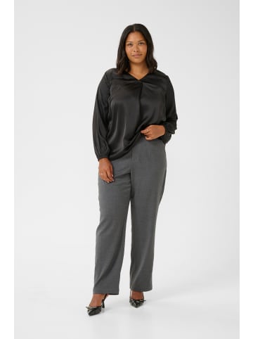 KAFFE curve Langarm-Bluse KClane in Black Deep