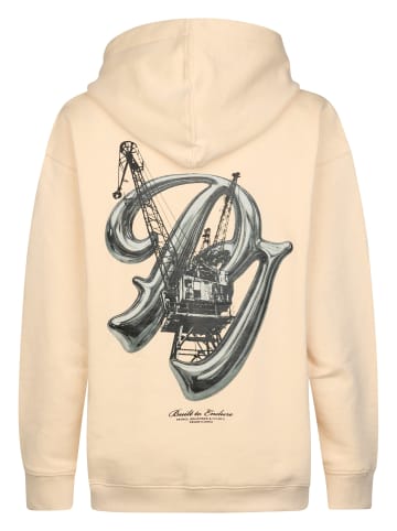 Petrol Industries Hoodie mit Print steelpark in Weiß