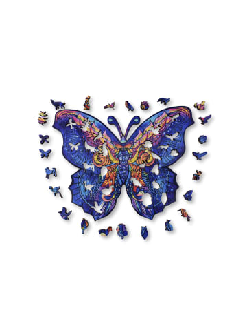 ANIWOOD Puzzle Schmetterling S 100 Teile, Holz (18,0 x 14,0 x 0,5 cm) in Mehrfarbig