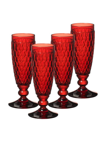Villeroy & Boch 4er Set Sektgläser Boston Coloured 145 ml in Rot