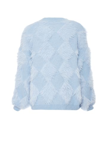 Poomi Damen Strickpullover in Hellblau