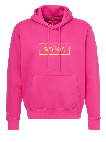 smiler. Kapuzensweatshirt Happy. in pink