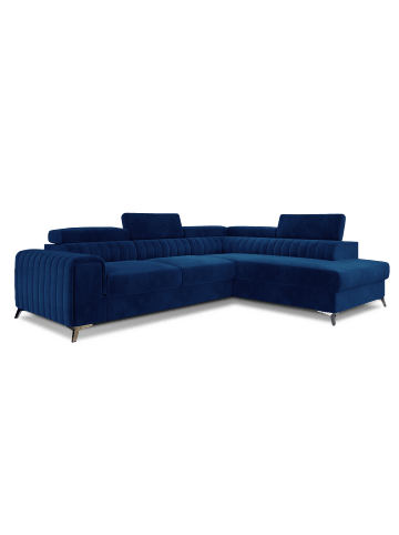 MF Design Lauryn Recamiere Rechts in Navyblau -  (L) 205 x (B) 278 x (H) 92 cm