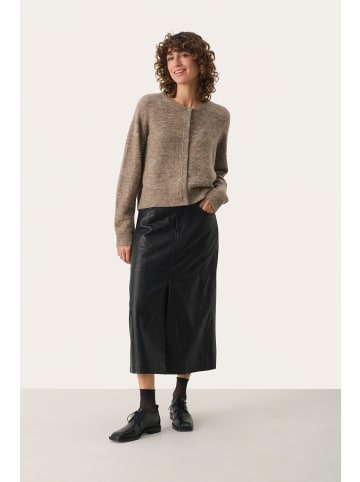 PART TWO Strickjacke LinikaPW Gerade Passform in Mink Melange