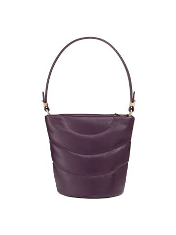 DuDu Barbara Schultertasche Leder 21.5 cm in deep purple