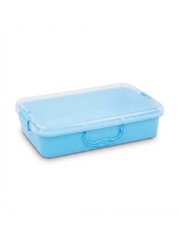 relaxdays 2x Sandkasten in Hellblau - (B)38 x (H)8 x (T)25 cm