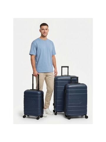 Redolz Essentials 11 4 Rollen Kofferset 3-teilig mit Dehnfalte in midnight blue