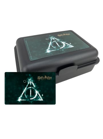Harry Potter Harry Potter Brotdose mit Trennwand - Heiligtümer des Todes in schwarz