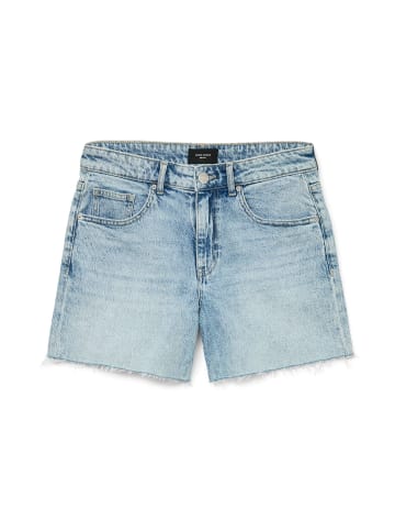 Vero Moda Bermuda Jeansshorts mit ausgefranstem Saum in Hellblau