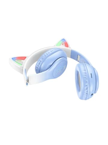 HOCO HOCO Kabellose Kopfhörer Blau mit Bluetooth W42 Katzenohr in Blau