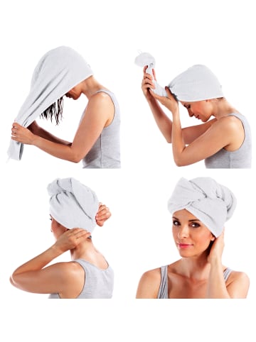 Erwin Müller Frottier Turban 3er-Pack in weiß