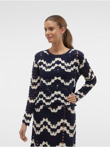 Vero Moda Strickpullover in Navy Blazer
