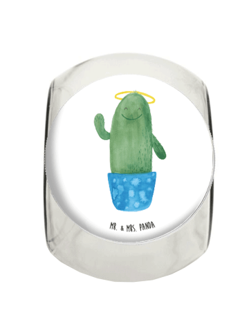 Mr. & Mrs. Panda Bonbonglas Kaktus Heilig ohne Spruch in Weiß