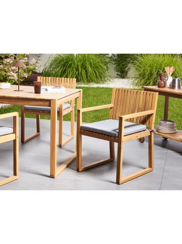 Beliani 8er-Set Auflagen SASSARI PREMIUM in Grau