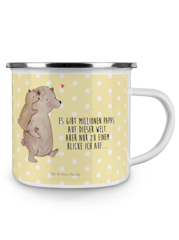 Mr. & Mrs. Panda Teetasse Papa Bär mit Spruch in Gelb Pastell