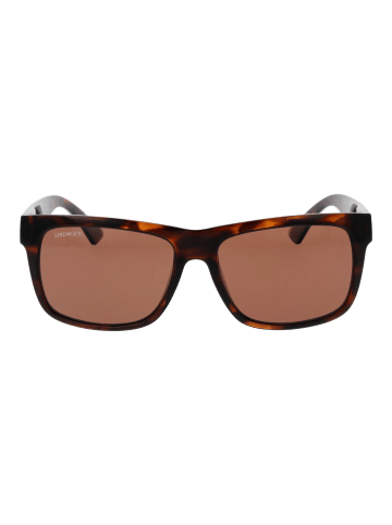 Serengeti Unisex Sonnenbrille Trapezförmig Braun