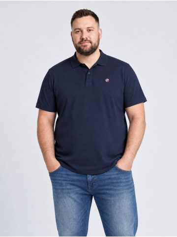 Petrol Industries Piqué-Poloshirt aus Baumwolle in Oversize ironhouse in Blau