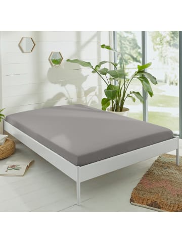 Erwin Müller Single-Jersey Spannbettlaken Murnau in grau