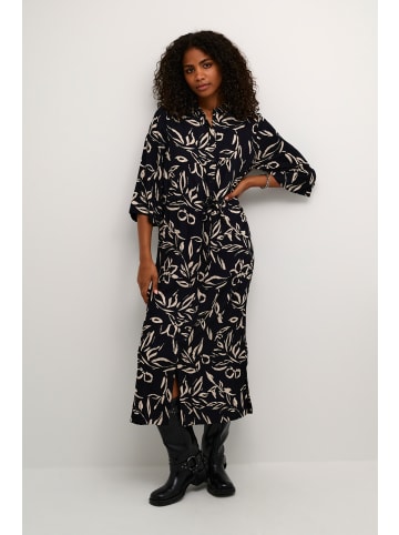 Kaffe Kleid KAforrest Loose fit in Black/Sand Painted Flower