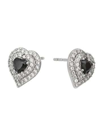 faina Women Earrings in Silver Black