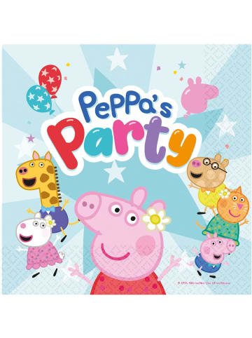 amscan Peppa Pig 9918339 Servietten für Kindergeburtstag Party 16 Stück