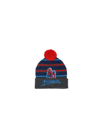 MARVEL Spider-Man Mütze Kinder Bommel Marvel Winter rot