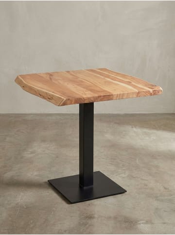 KADIMA DESIGN Esstisch Baumkante 80 x 75 x 75 cm Massivholz Esszimmertisch