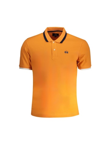 La Martina Orange Baumwoll-Polohemd