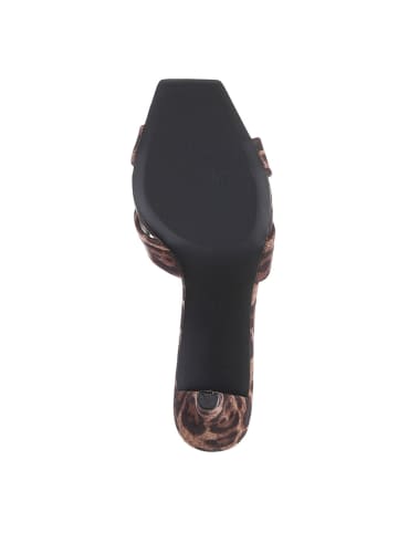 Ital-Design High-Heel Sandalette in Braun und Beige