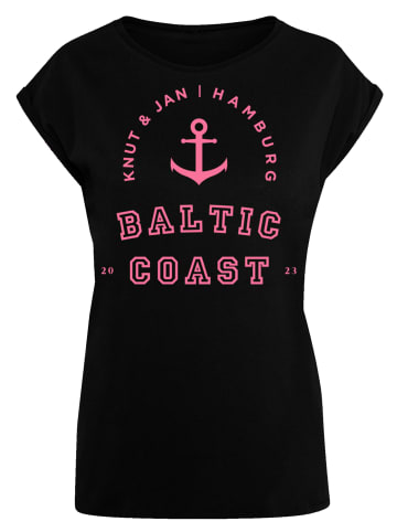 F4NT4STIC Extended Shoulder T-Shirt PLUS SIZE  Baltic Coast in schwarz