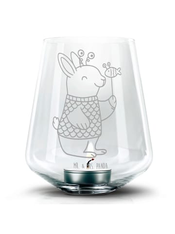 Mr. & Mrs. Panda Windlicht Fische Astrologie ohne Spruch in Transparent
