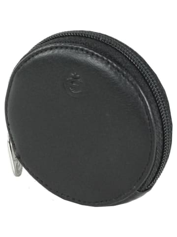 Esquire Logo Geldbörse Leder 7 cm in schwarz