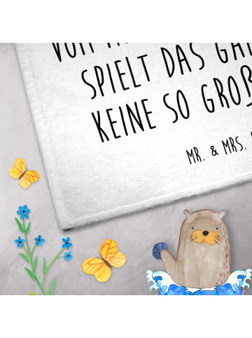 Mr. & Mrs. Panda Handtuch Fuchs Lord mit Spruch in Weiß