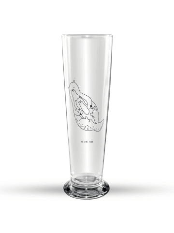 Mr. & Mrs. Panda Trinkglas Otter Kind ohne Spruch in Transparent