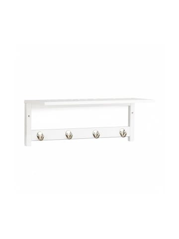 relaxdays Wandregal in Weiß - (B)50 x (H)17,5 x (T)16 cm