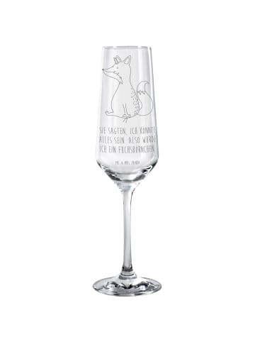 Mr. & Mrs. Panda Sektglas Einhorn Wunsch mit Spruch in Transparent