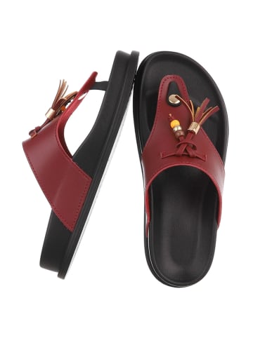 Ital-Design Sandale & Sandalette in Weinrot