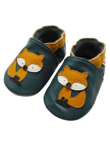 Yalion Baby Krabbelschuhe aus Leder, weiche Lauflernschuhe mit rutschfester Sohle