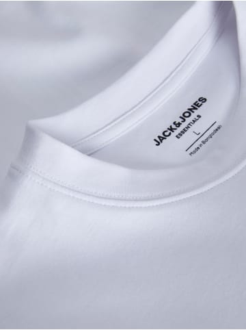 Jack & Jones 2er-SET Basic T-Shirt Rundhals Dropped Shoulder Oversized Shirt in Weiß