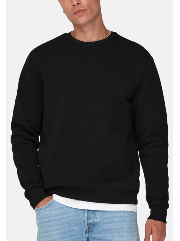 ONLY & SONS Sweatshirt Ceres in Schwarz / hellgrau
