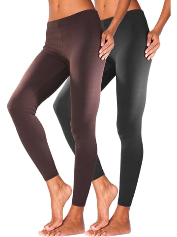 Vivance Active Leggings in braun, schwarz